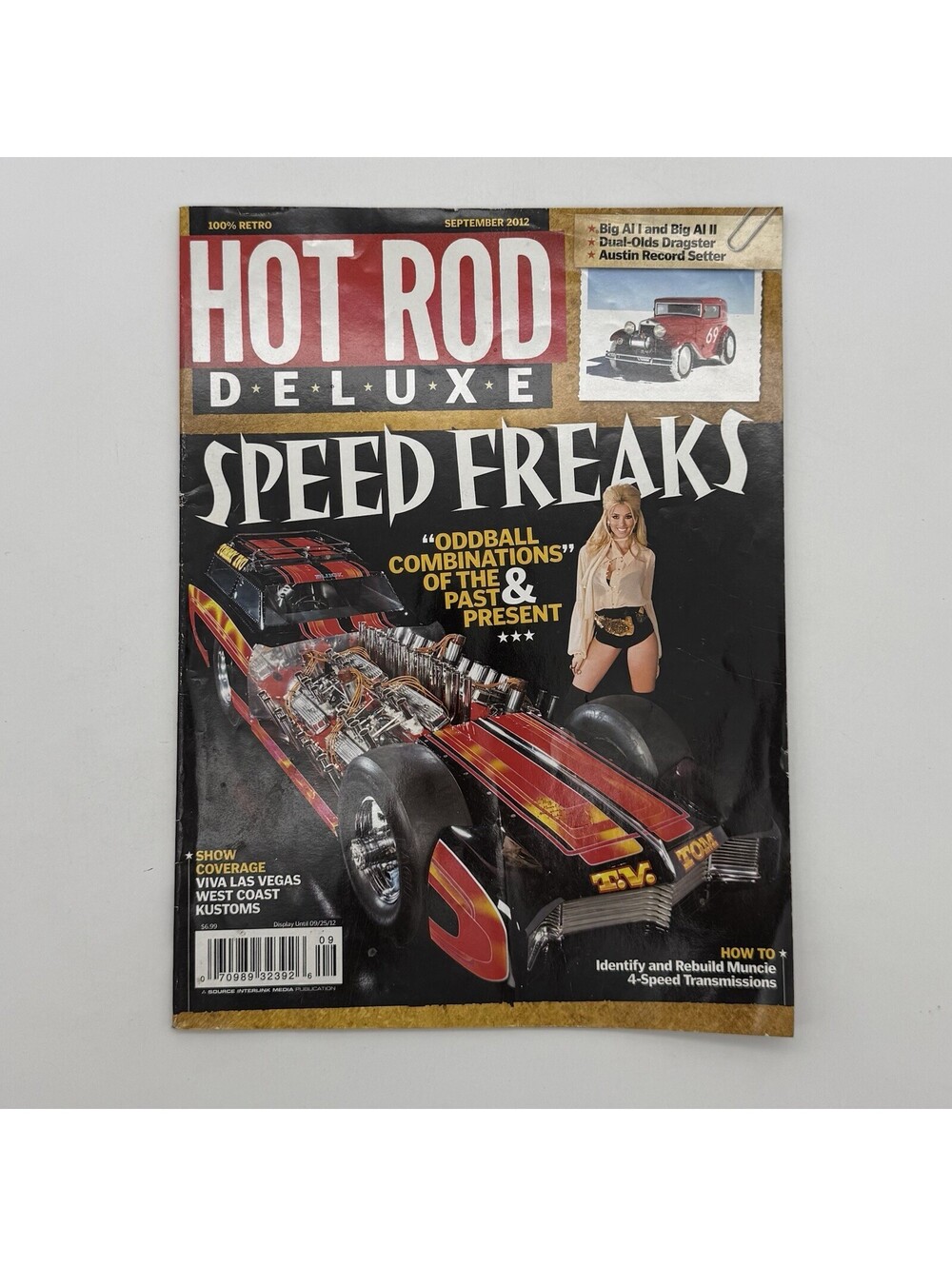 Hot Rod Deluxe Magazine-SEPTEMBER,2012 SPEED FREAKS RARE VTG Vintage